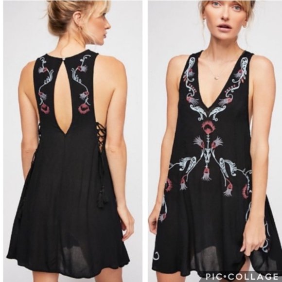 Free People Dresses & Skirts - Free People Adelaide Festival Dress Black S NWT